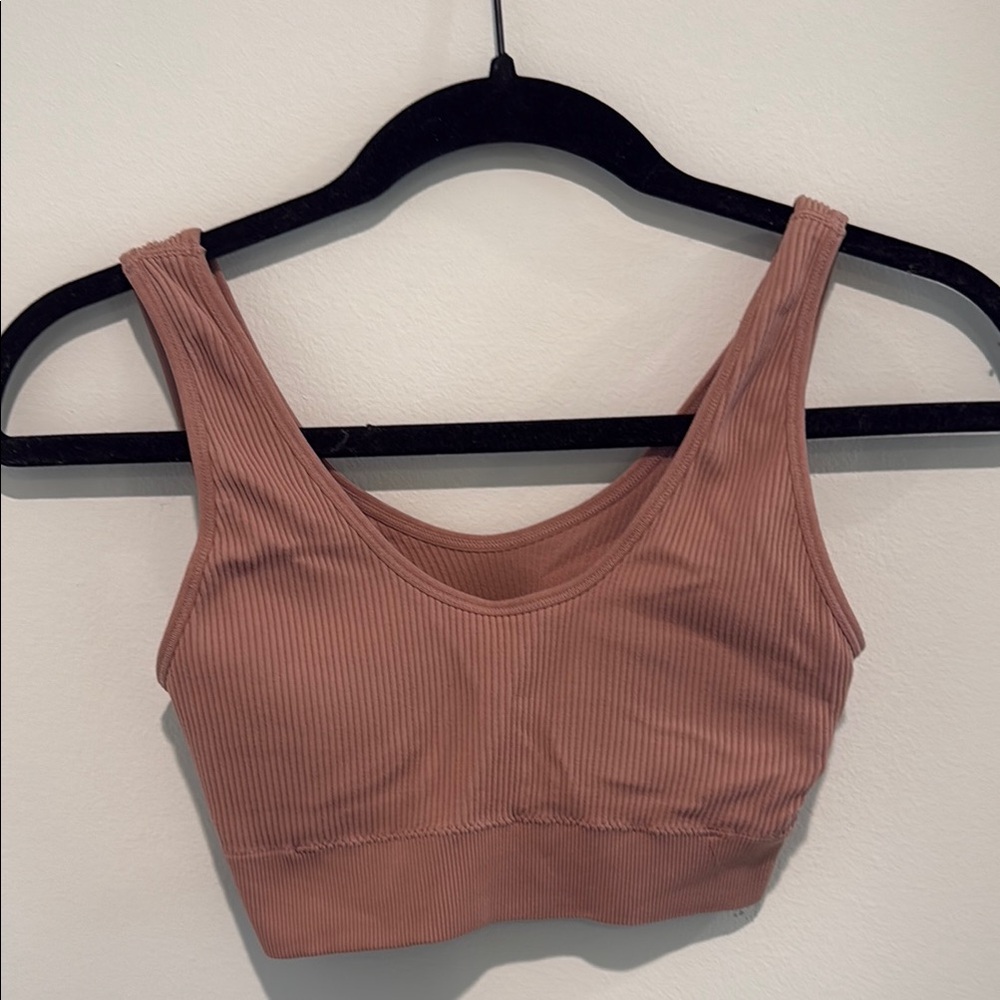 Aerie cozy ribbed sports bra